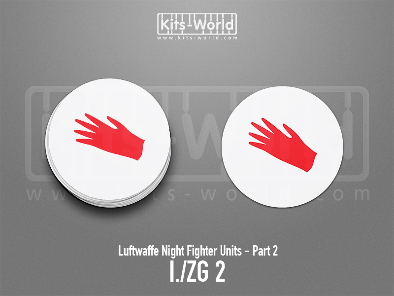 Kitsworld SAV Sticker - Luftwaffe Night Fighters - I./ZG 2 W:100m x H:100mm 